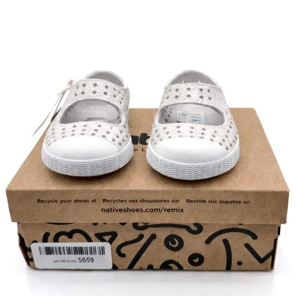 Native Juniper Bling Toddler Mary Jane Slip-on Water Shoes Frost Grey Bling C4